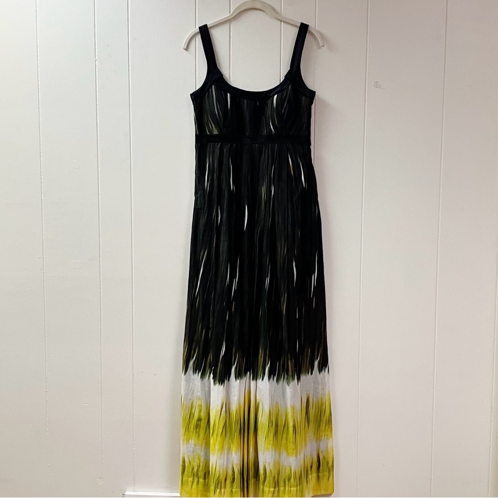 Calvin Klein Witchy Whimsigoth Maxi Dress SZ 4 Ombré Empire Waist Grunge